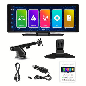 26.06cm Touchscreen Wireless Carplayer Portable Car Stereo Android Auto, Car Play Navigation With Voice Control, Handsfree Call/Music, AUX/FM Transmitter, Car Radio Receiver