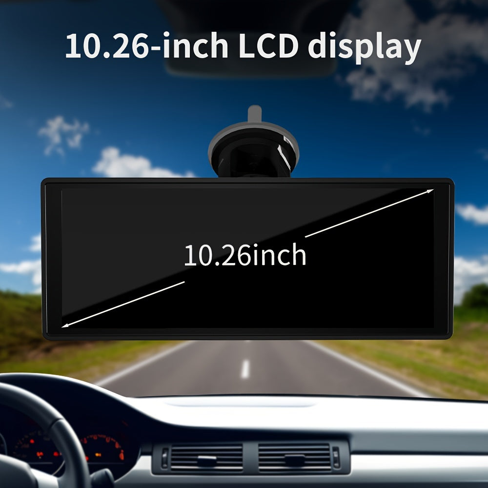 26.06cm Touchscreen Wireless Carplayer Portable Car Stereo Android Auto, Car Play Navigation With Voice Control, Handsfree Call/Music, AUX/FM Transmitter, Car Radio Receiver